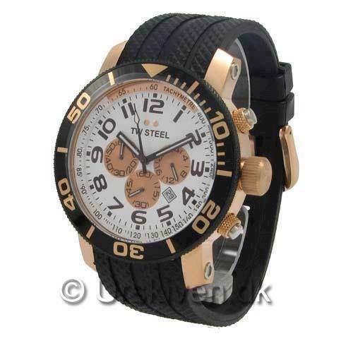 Image of TW Steel Grandeur Diver Rose<br>45 mm med Chronograph